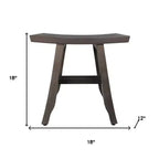 HomeRoots Panchina da doccia rettangolare in teak anticato grigio 18