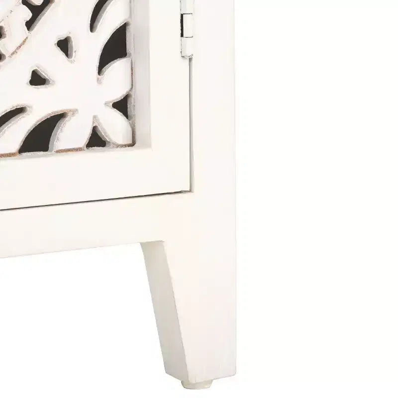 Mobile TV Raelie a 2 ripiani e 2 ante - MED5301 - Bianco Lavato - Safavieh