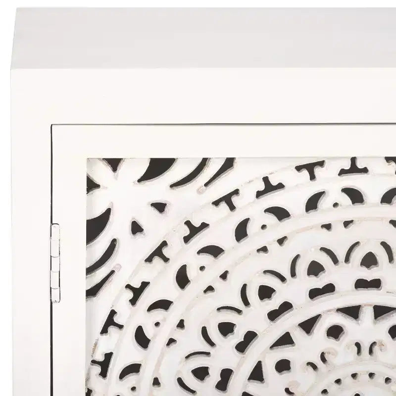 Mobile TV Raelie a 2 ripiani e 2 ante - MED5301 - Bianco Lavato - Safavieh