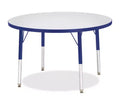 Jonti-Craft Berries Elementary Height Color Edge Round Table (36 x 36) in Blue