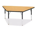 Jonti-Craft Berries Elementary Height Classic Trapezoid Table 30 x 60 in Black