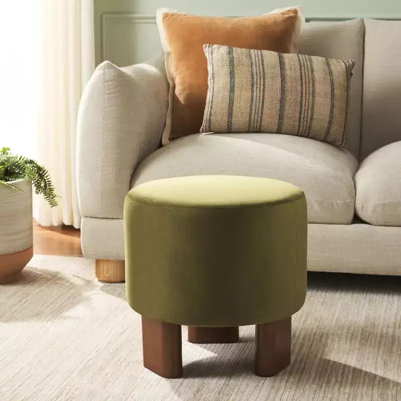 Pouf Mista Ottomano Con Gambe In Legno - OTT1310 - Safavieh