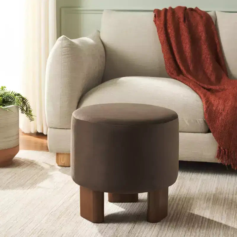 Pouf Mista Ottomano Con Gambe In Legno - OTT1310 - Safavieh