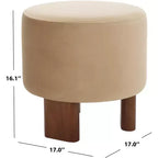 Pouf Mista Ottomano Con Gambe In Legno - OTT1310 - Safavieh