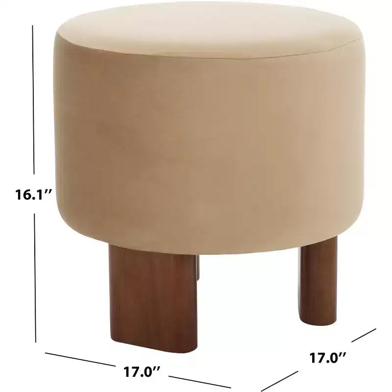 Pouf Mista Ottomano Con Gambe In Legno - OTT1310 - Safavieh