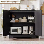 Madia per Porta in Rattan con Ripiani, Mobile Contenitore Moderno a Buffet per Sala da Pranzo, Soggiorno, Ingresso o Cucina