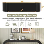 TUYOHW 52 Tavolo Consolle Moderno, Tavolino da Ingresso Sottile con Linee Curve Eleganti, Robusto Tavolino da Divano Stretto per Corridoio, Soggiorno, Ingresso