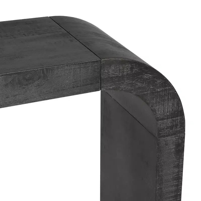 TUYOHW 52 Tavolo Consolle Moderno, Tavolino da Ingresso Sottile con Linee Curve Eleganti, Robusto Tavolino da Divano Stretto per Corridoio, Soggiorno, Ingresso