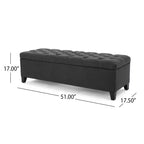 Panca Contenitore Moderna TUYOHW con Panca Imbottita per i Piedi del Letto, Sgabello da Comodino per Camera da Letto con Bottoni Trapuntati, Panca da Ingresso per Soggiorno, Ingresso