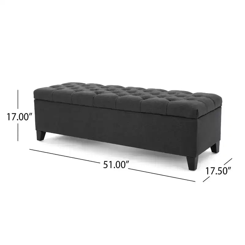 Panca Contenitore Moderna TUYOHW con Panca Imbottita per i Piedi del Letto, Sgabello da Comodino per Camera da Letto con Bottoni Trapuntati, Panca da Ingresso per Soggiorno, Ingresso