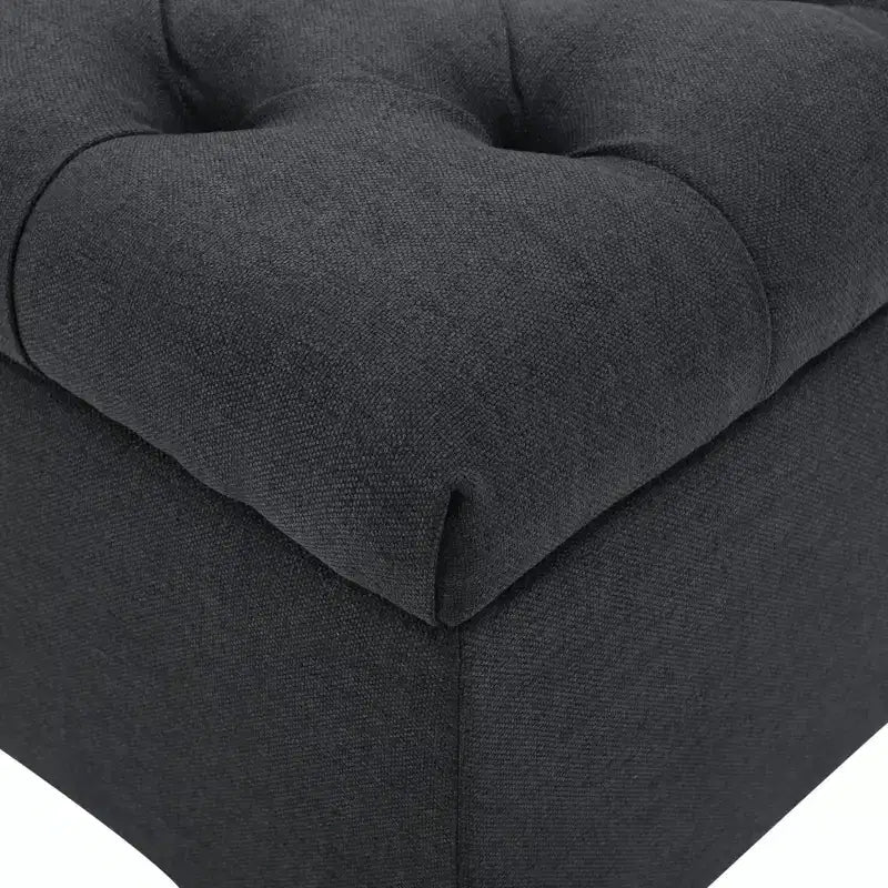 Panca Contenitore Moderna TUYOHW con Panca Imbottita per i Piedi del Letto, Sgabello da Comodino per Camera da Letto con Bottoni Trapuntati, Panca da Ingresso per Soggiorno, Ingresso