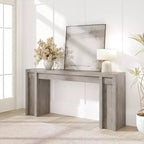 Consolle Extra-Lunga da 70" con Tavolo da Divano in Legno per Dietro il Divano, Ingresso, Foyer e Corridoio