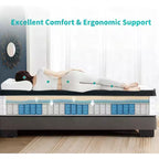 Materasso ibrido Twin XL da 12 pollici, Memory Foam e molle insacchettate individuali, fodera traspirante e fresca, certificazione CertiPUR-US