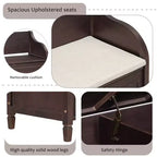 TUYOHW Panca Contenitore Pouf Contenitore con Vano Portaoggetti Panchina Imbottita con Cuscino Rimovibile Panca Porta Scarpe per Soggiorno, Camera da Letro, Ingresso