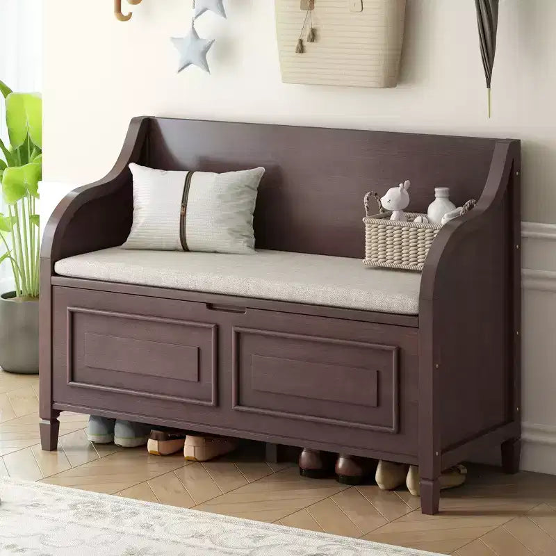 TUYOHW Panca Contenitore Pouf Contenitore con Vano Portaoggetti Panchina Imbottita con Cuscino Rimovibile Panca Porta Scarpe per Soggiorno, Camera da Letro, Ingresso