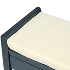 Panca contenitore moderna TUYOHW 39 con panca da ingresso imbottita con cassetti e ripiano inferiore Panca porta scarpe Sgabello versatile per soggiorno