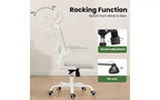 Sedia da ufficio ergonomica in rete TUYOHW, sedia da scrivania per ufficio domestico con supporto lombare e poggiatesta regolabili, sedia da computer con schienale alto e braccioli ribaltabili