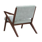 Poltrona d'Appoggio Mid-Century Modern con Cuscini Morbidi, Comoda Poltrona da Lettura con Struttura in Legno per Soggiorno, Camera da Leto o Ufficio-Panipeachy