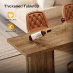 Tavolo da bar Lantine, tavolo da pub industriale altezza bancone da 180 cm, tavolo da bar rettangolare in legno per cucina, sala da pranzo, soggiorno, bar di casa