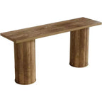 Tavolo da bar Lantine, tavolo da pub industriale altezza bancone da 180 cm, tavolo da bar rettangolare in legno per cucina, sala da pranzo, soggiorno, bar di casa