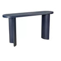 TUYOHW 60IN Minimalism Entryway Table with Curved Legs, Thick Top Console Table Sofa Accent Table for Living Room, Hallway