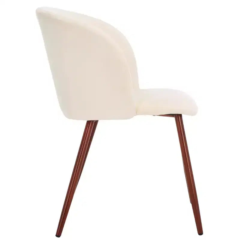 Sedia da pranzo imbottita Aminah - DCH7501 - Avorio/Noce - Safavieh
