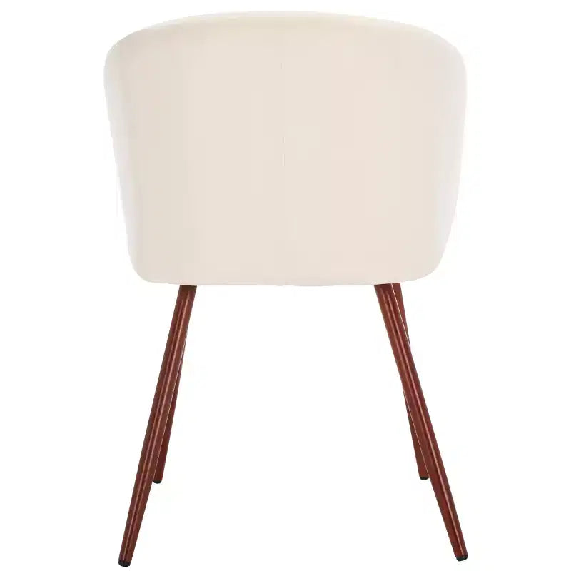 Sedia da pranzo imbottita Aminah - DCH7501 - Avorio/Noce - Safavieh