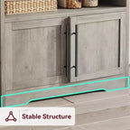 Scaffale da forno con mobiletto contenitore, porta microonde, scaffale da forno in stile rustico con piano spesso, per cucina, sala da pranzo