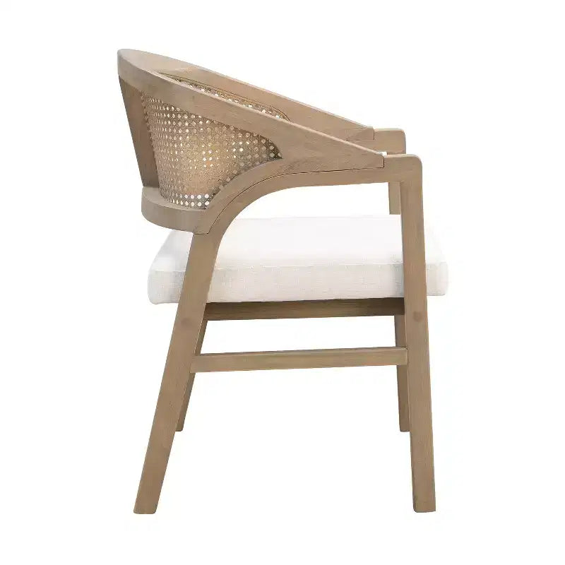 Christopher Knight Home Delia Tavolo da Pranzo 9 Pezzi Stile Fattoria con Sedie Imbottite in Rattan e Legno di Gomma