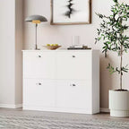 TUYOHW Scarpiera Slim Nascosta Stretta a 4 Cassetti, Scarpiera Multiuso, Organizzatore di Scarpe Versatile per Ingresso, Foyer, Corridoio, Camera da Letto