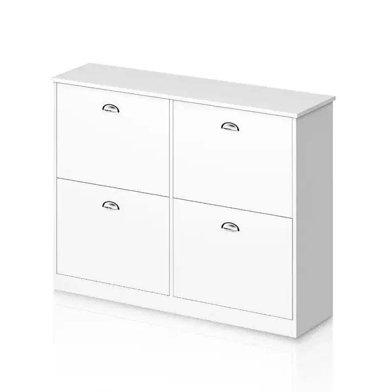 TUYOHW Scarpiera Slim Nascosta Stretta a 4 Cassetti, Scarpiera Multiuso, Organizzatore di Scarpe Versatile per Ingresso, Foyer, Corridoio, Camera da Letto