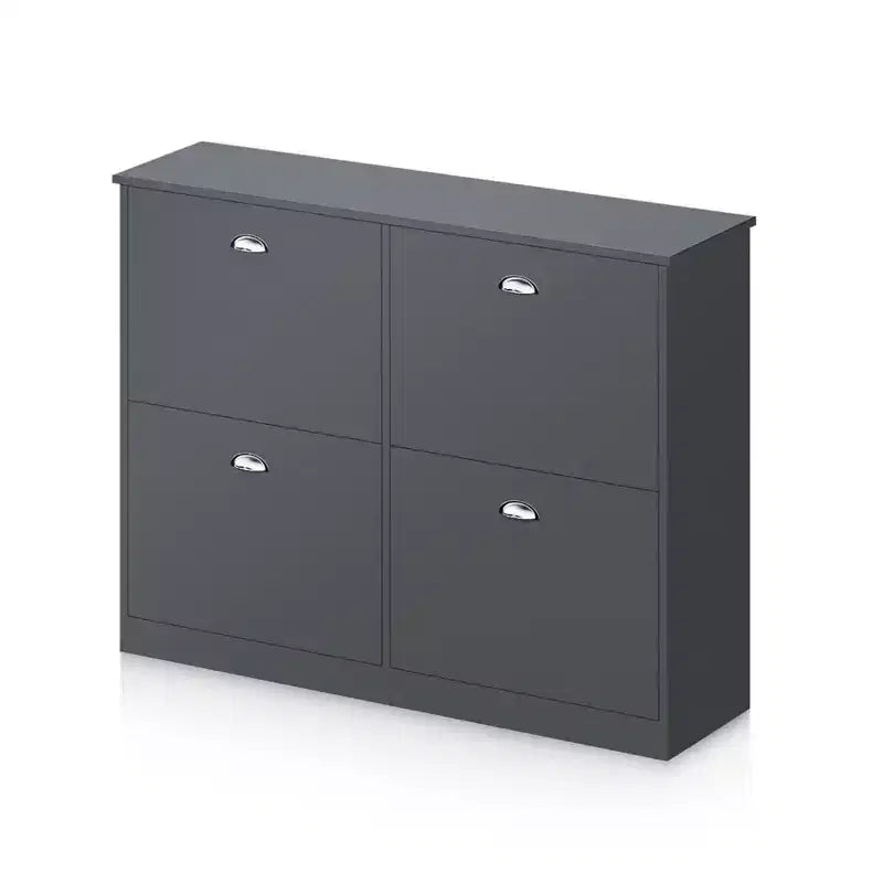 TUYOHW Scarpiera Slim Nascosta Stretta a 4 Cassetti, Scarpiera Multiuso, Organizzatore di Scarpe Versatile per Ingresso, Foyer, Corridoio, Camera da Letto