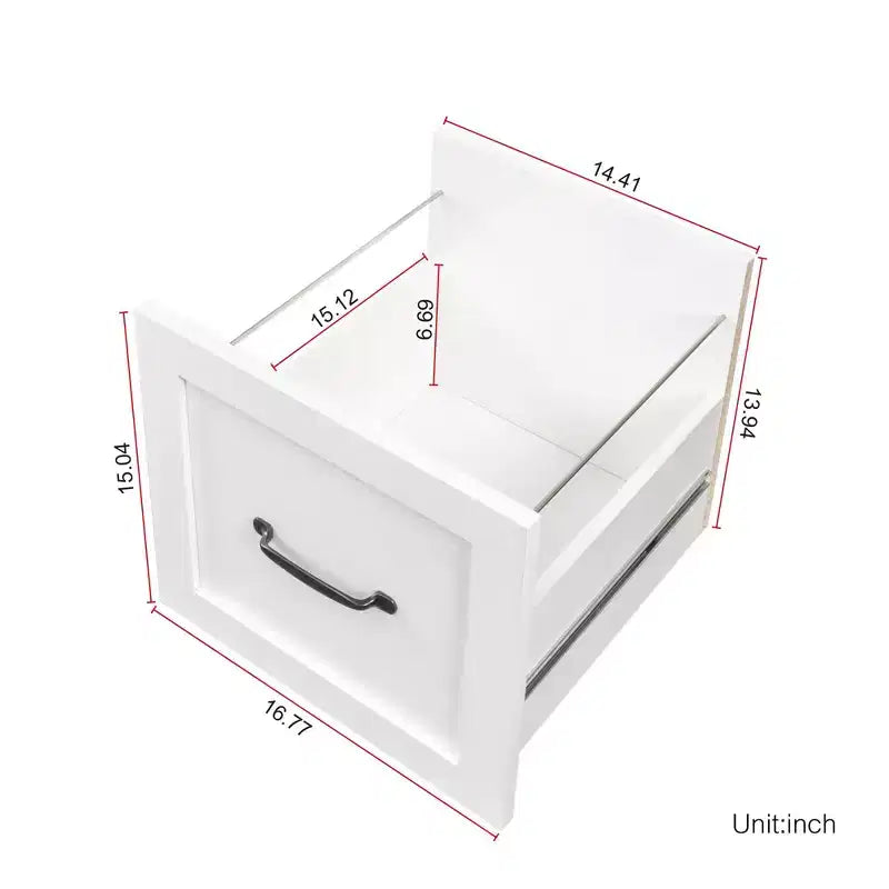 TUYOHW 59.84 Scrivania da Computer per Ufficio, Scrivania con Libreria, 2 Cassetti e Ripiani Aperti a 2 Livelli, Grande Postazione di Lavoro per Studio, Ufficio, Soggiorno