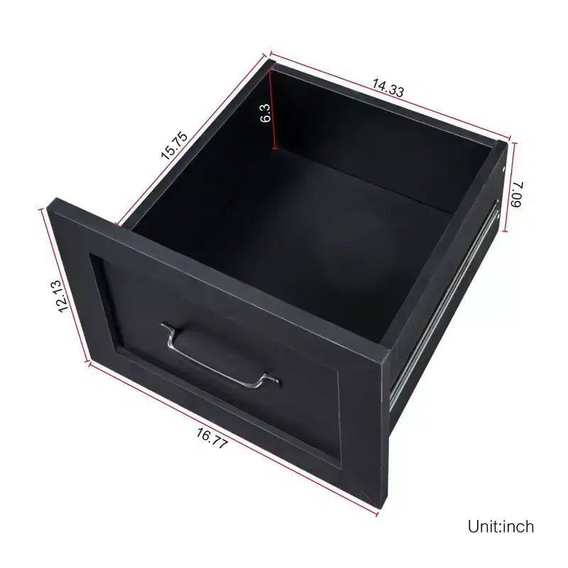 TUYOHW 59.84 Scrivania da Computer per Ufficio, Scrivania con Libreria, 2 Cassetti e Ripiani Aperti a 2 Livelli, Grande Postazione di Lavoro per Studio, Ufficio, Soggiorno