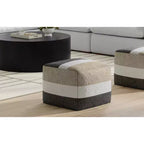 Pouf Alice Boho largo 45,7 cm in tessuto acrilico, già montato