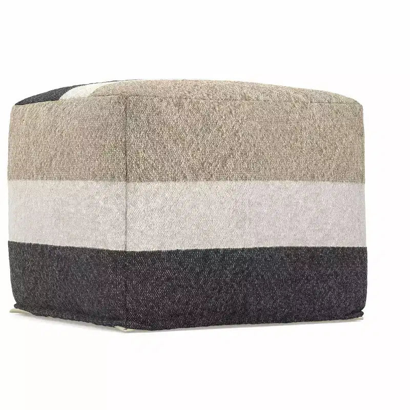 Pouf Alice Boho largo 45,7 cm in tessuto acrilico, già montato