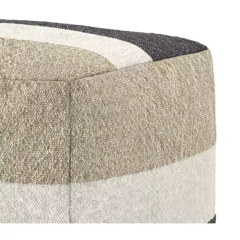 Pouf Alice Boho largo 45,7 cm in tessuto acrilico, già montato