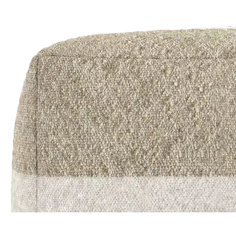 Pouf Alice Boho largo 45,7 cm in tessuto acrilico, già montato