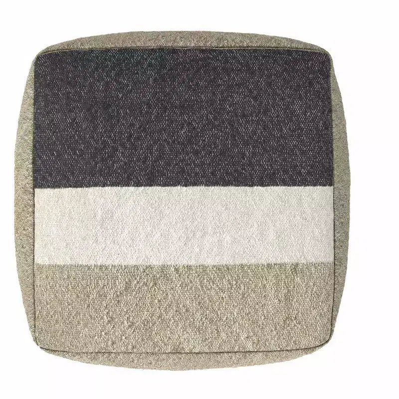 Pouf Alice Boho largo 45,7 cm in tessuto acrilico, già montato