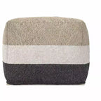 Pouf Alice Boho largo 45,7 cm in tessuto acrilico, già montato