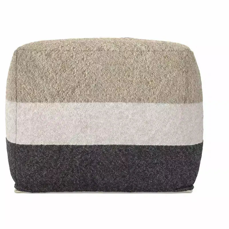 Pouf Alice Boho largo 45,7 cm in tessuto acrilico, già montato