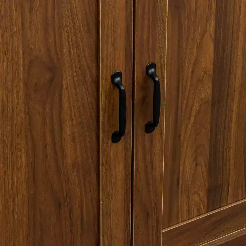 Mobile Credenza Moderno sumyeg in Legno con 2 Ante, 2 Cassetti e Vano a Giorno, Consolle da 110 cm