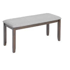 sumyeg Set da 6 pezzi con tavolo da pranzo rettangolare, sedie e panca per cucina o sala da pranzo