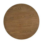 Tavolino da caffè rotondo moderno da 32" con design in rattan intrecciato, tavolo centrale d'accento con base a croce in legno per soggiorno o piccoli spazi - Panipeachy