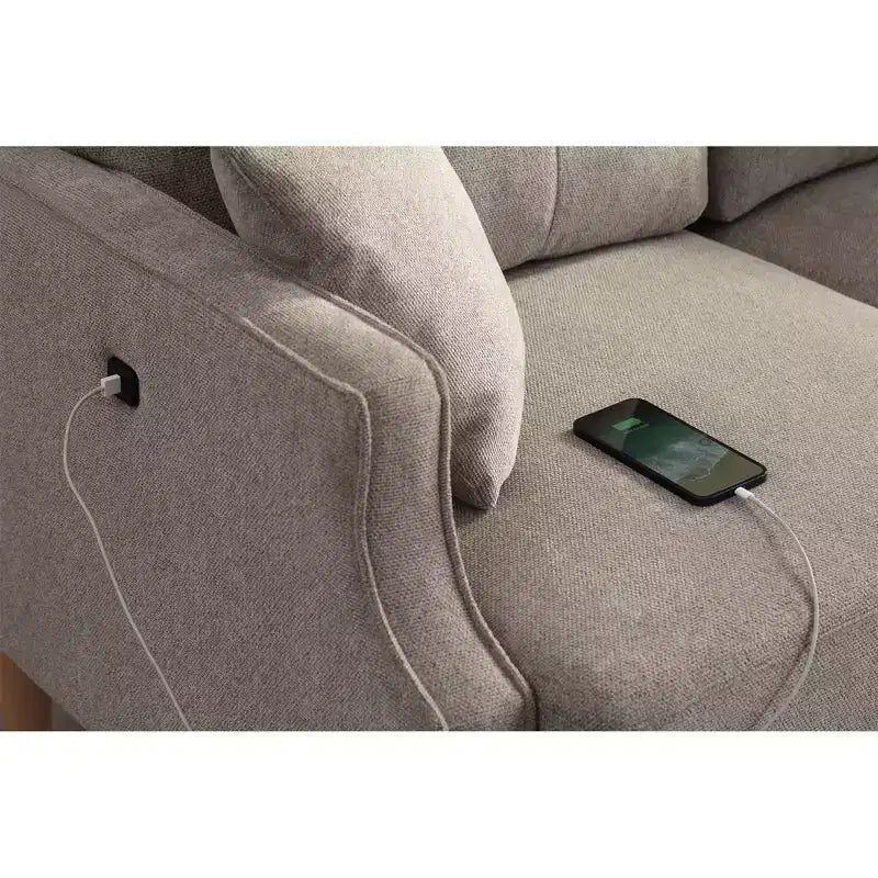 Divano a 3 posti TUYOHW da 70,1 pollici impermeabile con presa USB per soggiorno, piccoli spazi, ufficio, appartamento