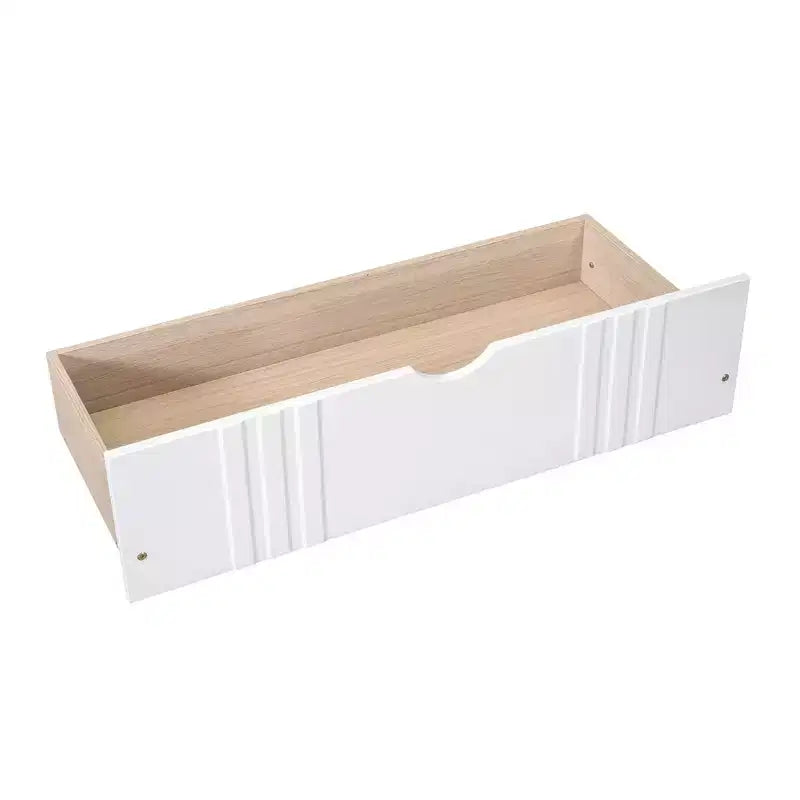 Luxystar Divano Letto Moderno in Legno Queen Size con 2 Cassetti Contenitori
