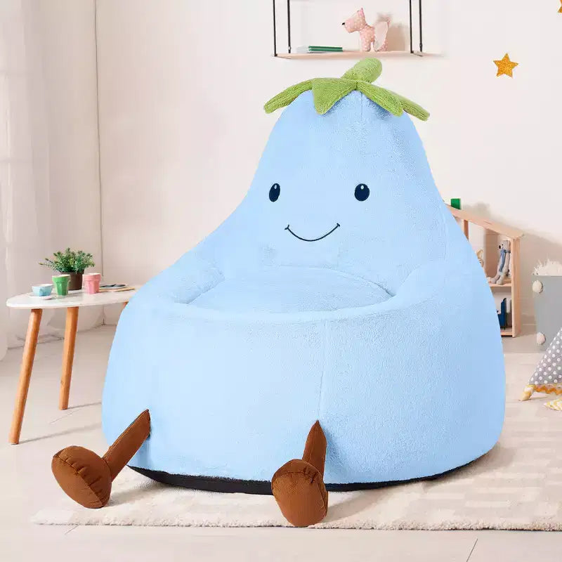 Divano a Sacco Zeus & Ruta per Bambini con Imbottitura in Schiuma ad Alta Densità, Forma Ergonomica per Leggere e Giocare