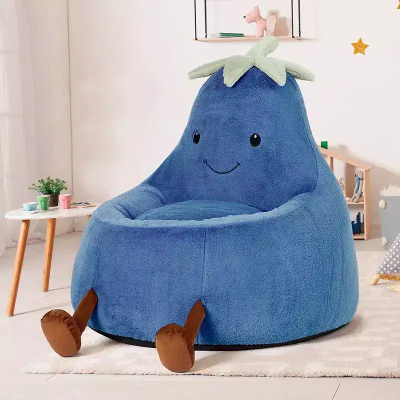 Divano a Sacco Zeus & Ruta per Bambini con Imbottitura in Schiuma ad Alta Densità, Forma Ergonomica per Leggere e Giocare