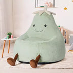 Divano a Sacco Zeus & Ruta per Bambini con Imbottitura in Schiuma ad Alta Densità, Forma Ergonomica per Leggere e Giocare