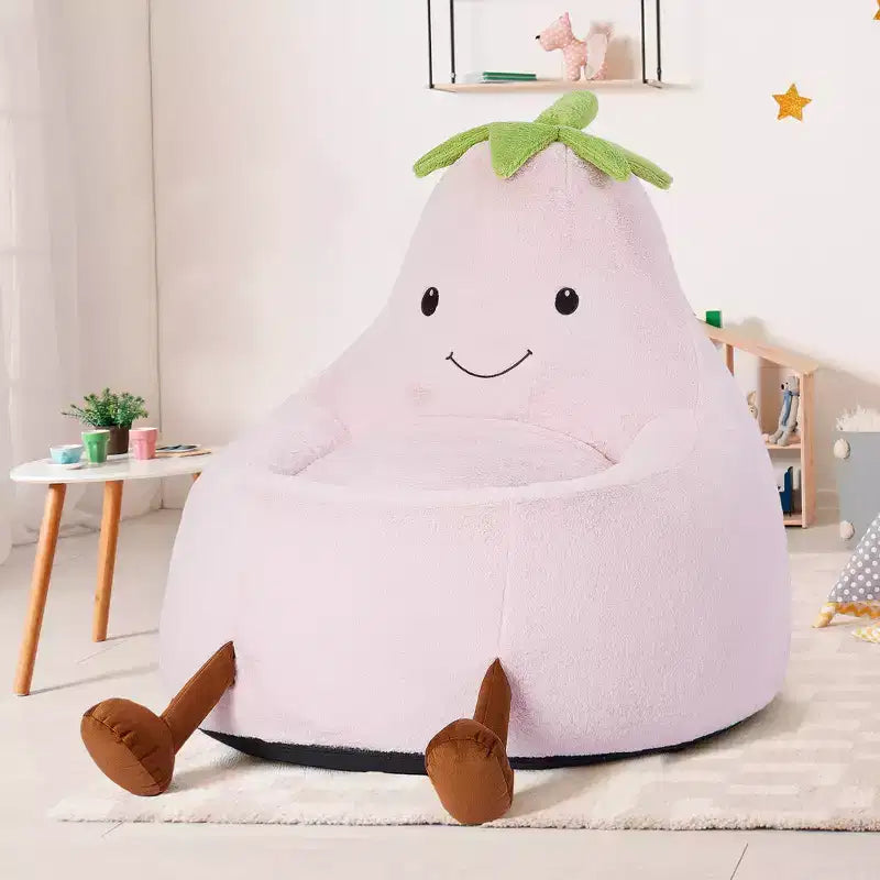Divano a Sacco Zeus & Ruta per Bambini con Imbottitura in Schiuma ad Alta Densità, Forma Ergonomica per Leggere e Giocare